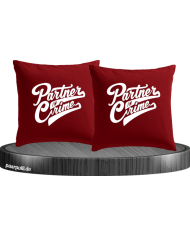 Partner in Crime Kissenbezüge für Paare Set