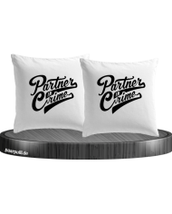 Partner in Crime Kissenbezüge für Paare Set