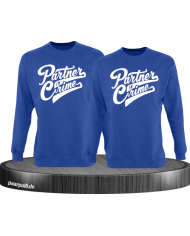 Partner in Crime Pärchen Sweatshirt blau