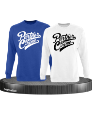 Partner in Crime Pärchen Sweatshirt blau weiß