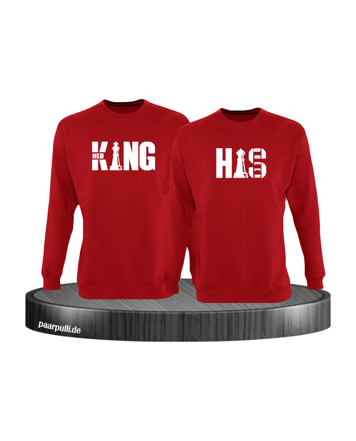 Her King His Queen Sweatshirt Rot