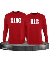 Her King His Queen Sweatshirt Rot