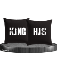 Her King His Queen Kissenbezüge für Paare Set