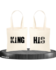 Her King His Queen Jutebeutel Set