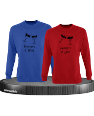 Partner in Wine Sweatshirt blau rot