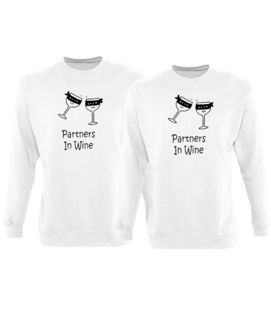 Partner in Wine Sweatshirt weiß Partner in Wine Sweatshirt weiß