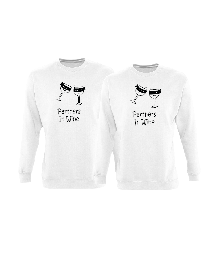 Partner in Wine Sweatshirt weiß