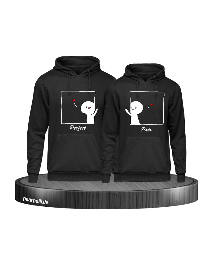 Perfect Pair Hoodie schwarz