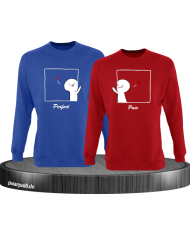 Perfect Pair Sweatshirt rot blau