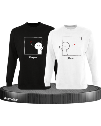 Perfect Pair Sweatshirt schwarz weiß Perfect Pair Sweatshirt schwarz weiß
