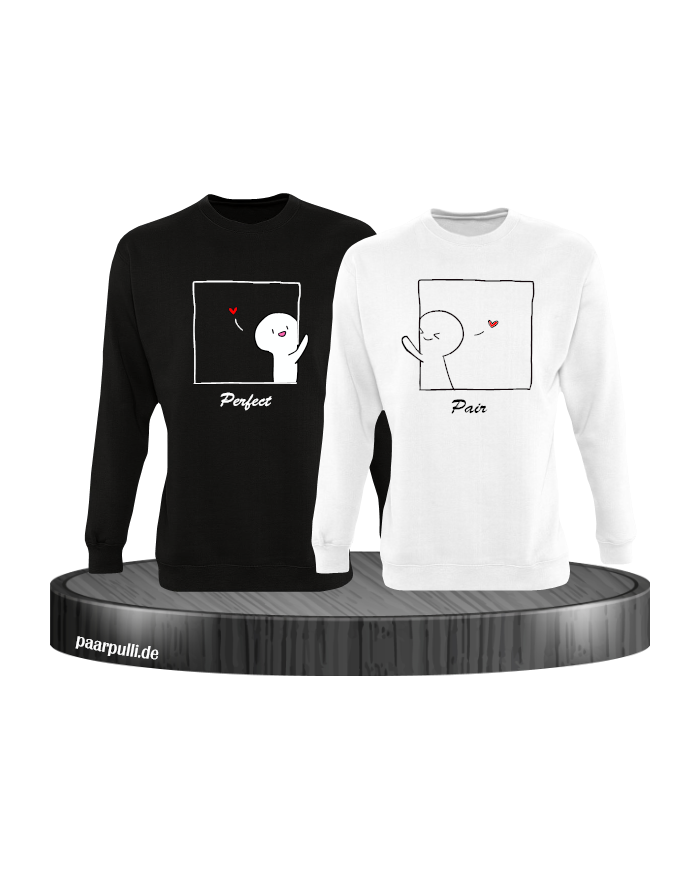 Perfect Pair Sweatshirt schwarz weiß