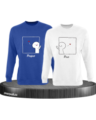 Perfect Pair Sweatshirt blau weiß