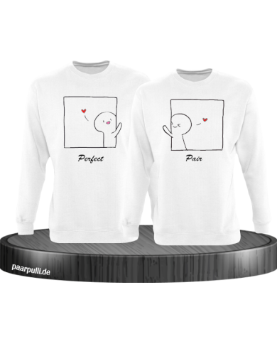 Perfect Pair Sweatshirt weiß Perfect Pair Sweatshirt weiß