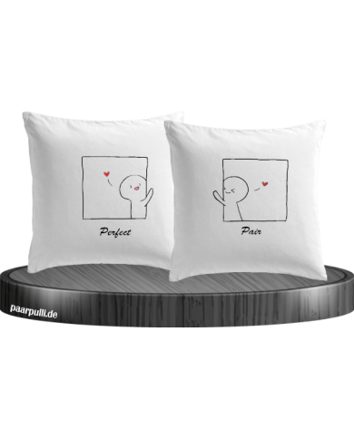 Perfect Pair Kissenbezüge für Paare Set Perfect Pair Kissenbezüge für Paare Set