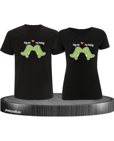 Hug Me I'm Trying Pärchen T-Shirt schwarz Hug Me I'm Trying Pärchen T-Shirt schwarz