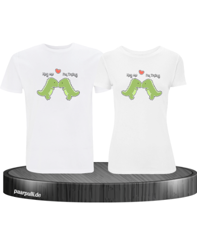 Hug Me I'm Trying Pärchen T-Shirt weiß Hug Me I'm Trying Pärchen T-Shirt weiß
