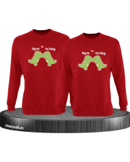 Hug Me I'm Trying Sweatshirt rot