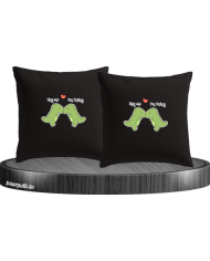 Hug Me I'm Trying Kissenbezüge für Paare Set